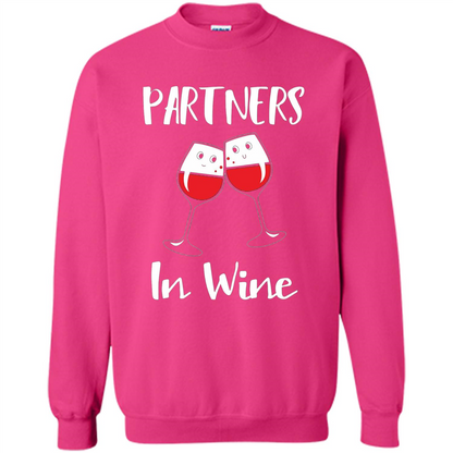 Wine Party T-shirt Partners In Wine T-shirt Heliconia