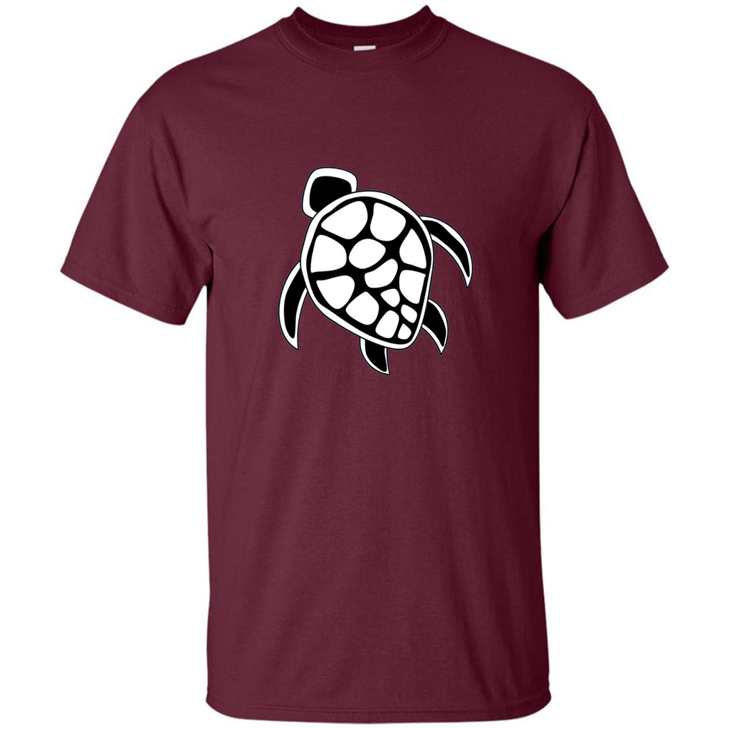 Save the Sea Turtles T-shirt Maroon
