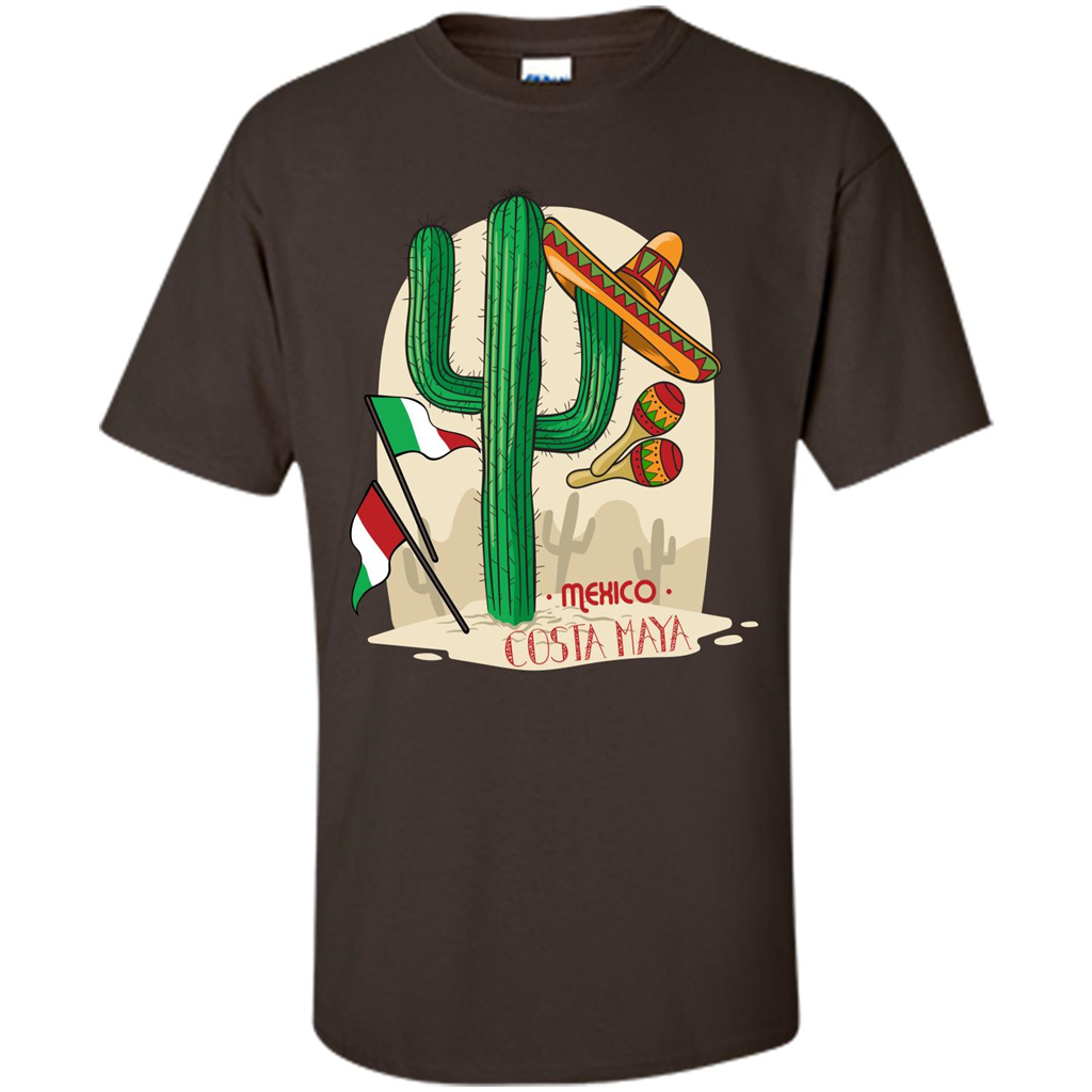 Summer T-shirt Mexico Costa Maya Dark Chocolate