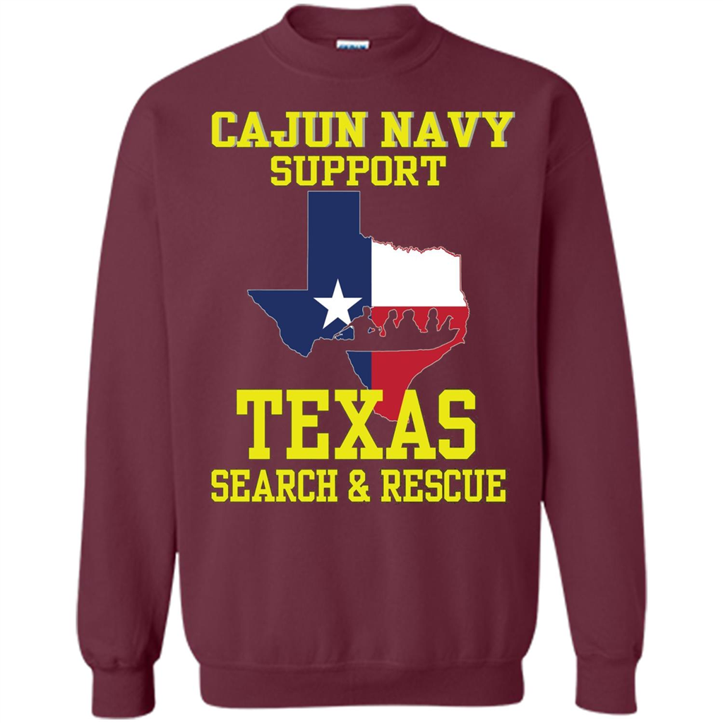 Cajun Navy Support Texas Search And Rescue T-shirt Maroon