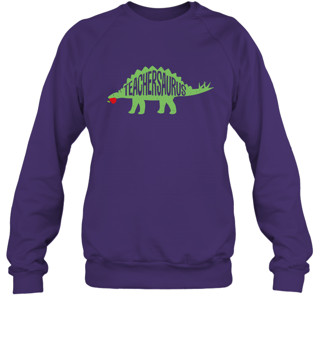 Teachersaurus Teacher Saurus Shirt Sweatshirt Sweatshirt Purple