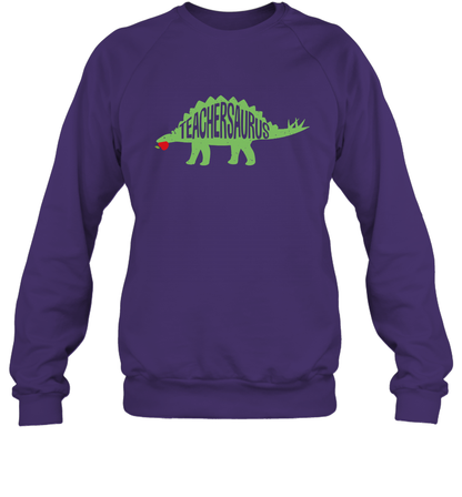 Teachersaurus Teacher Saurus Shirt Sweatshirt Sweatshirt Purple