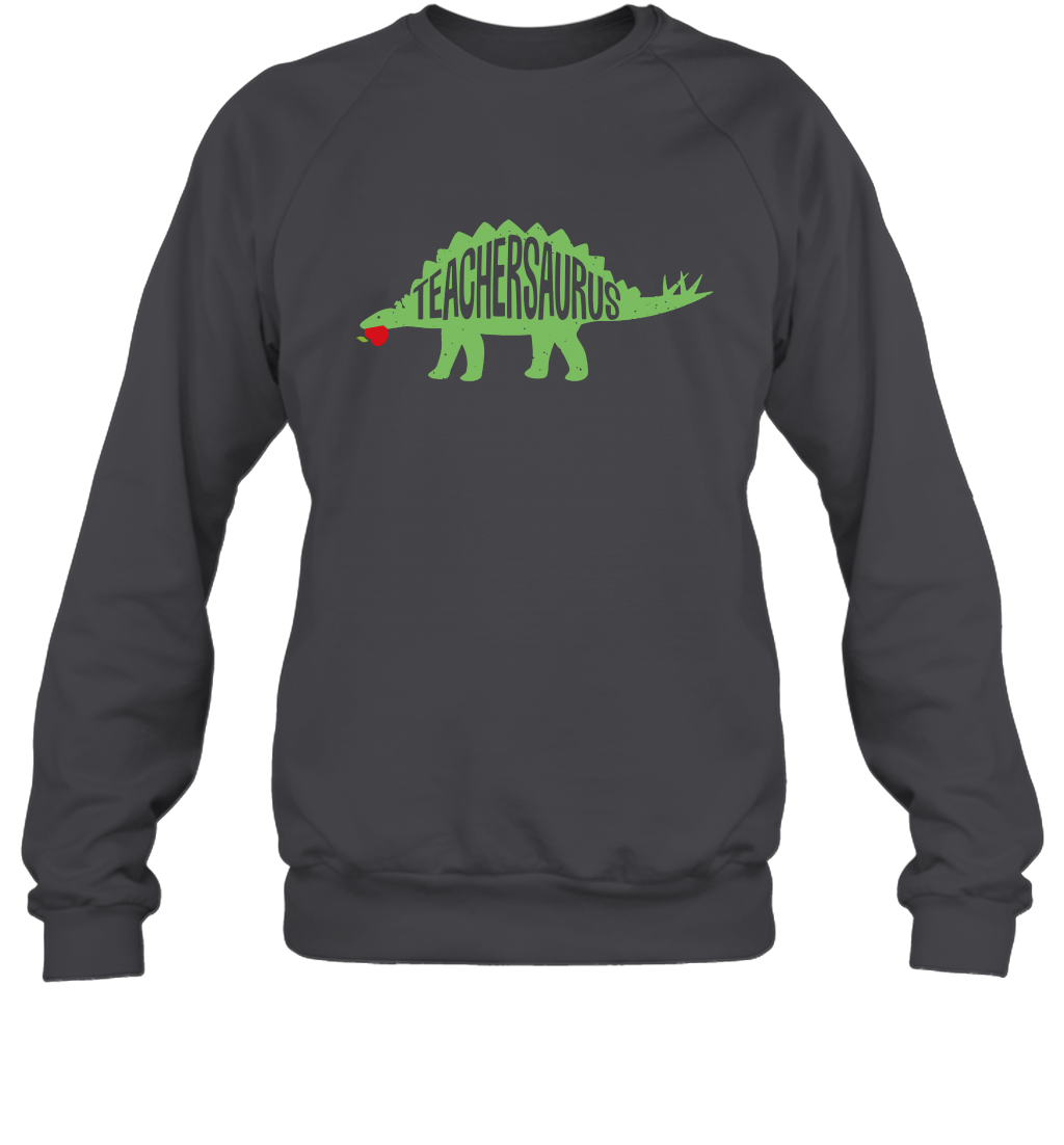 Teachersaurus Teacher Saurus Shirt Sweatshirt Sweatshirt Dark Heather