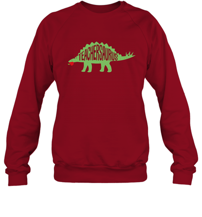 Teachersaurus Teacher Saurus Shirt Sweatshirt Sweatshirt Cardinal Red