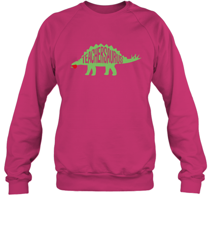 Teachersaurus Teacher Saurus Shirt Sweatshirt Sweatshirt Heliconia