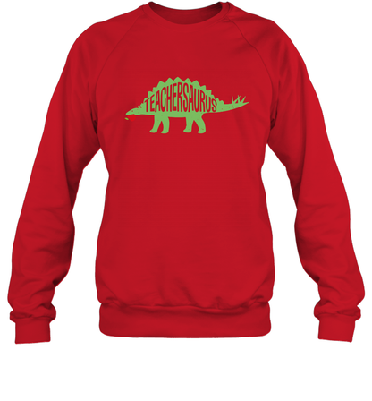 Teachersaurus Teacher Saurus Shirt Sweatshirt Sweatshirt Red