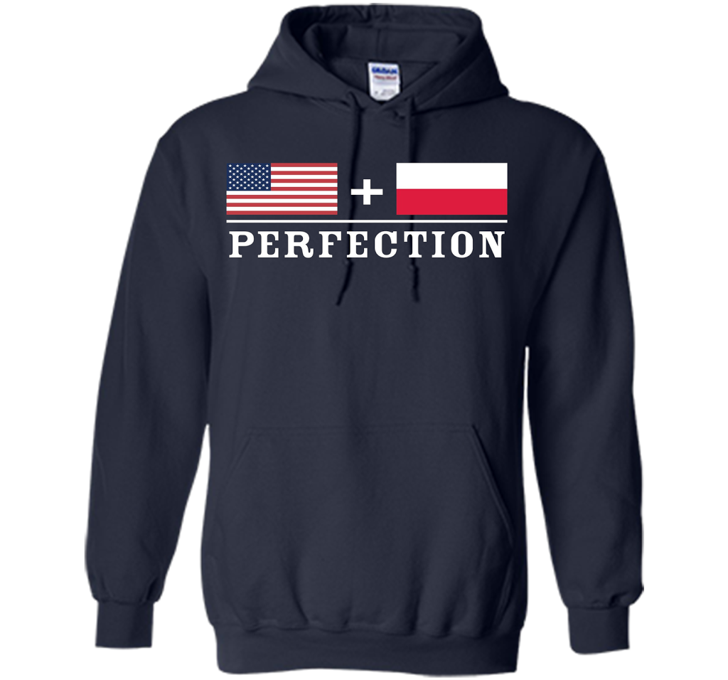 American + Polish = Perfection Flag T-Shirt shirt Navy