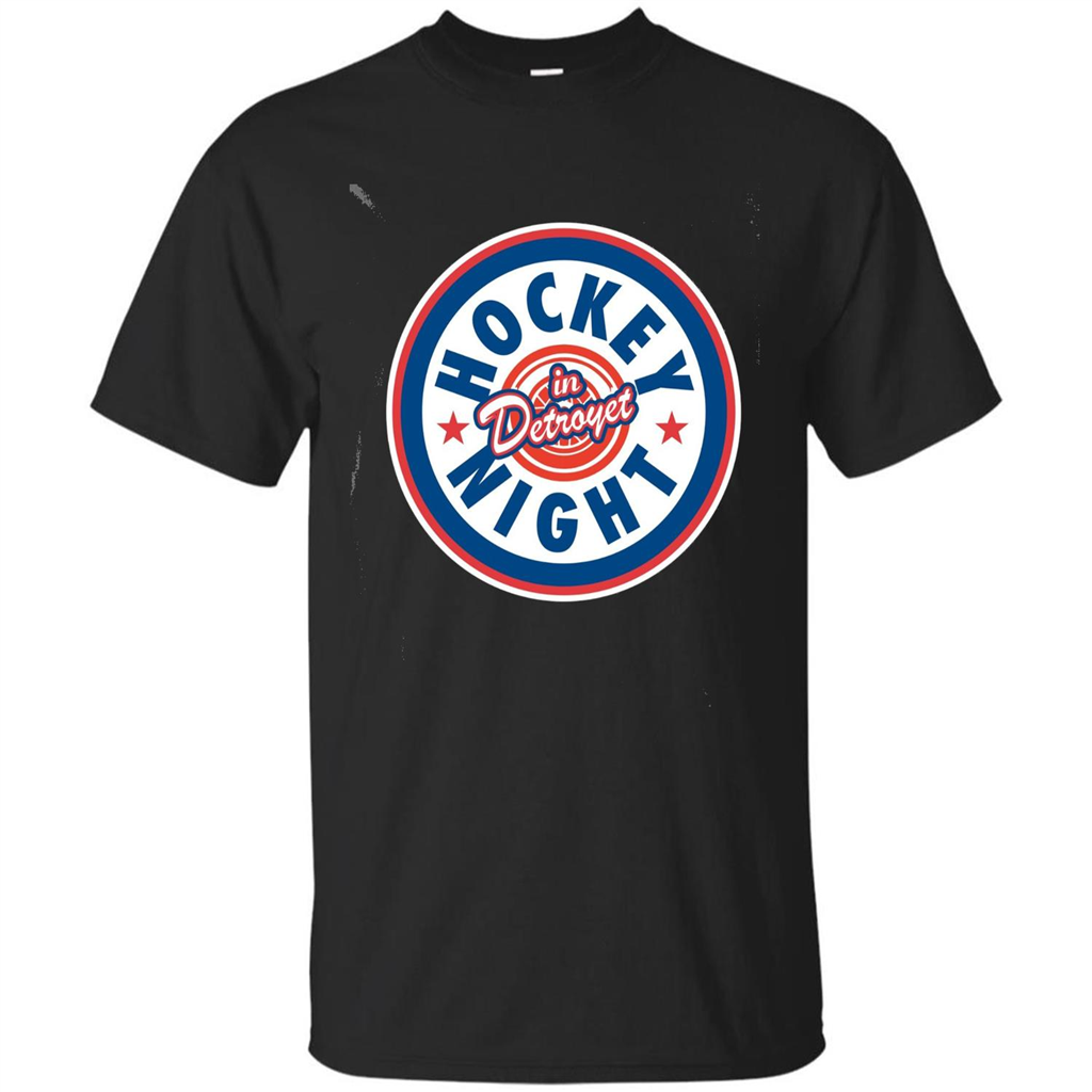 Hockey Night In Detroyet T-shirt Black