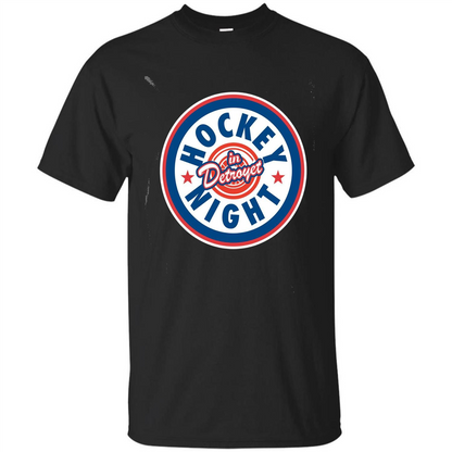 Hockey Night In Detroyet T-shirt Black