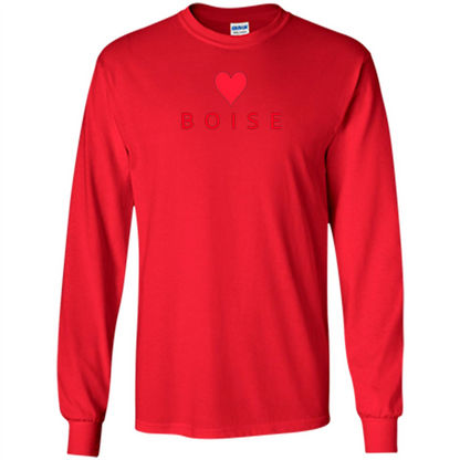 Boise Idaho With Heart Love T-shirt