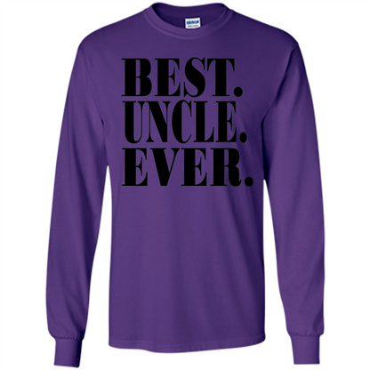 Best Uncle Ever T-shirt Purple