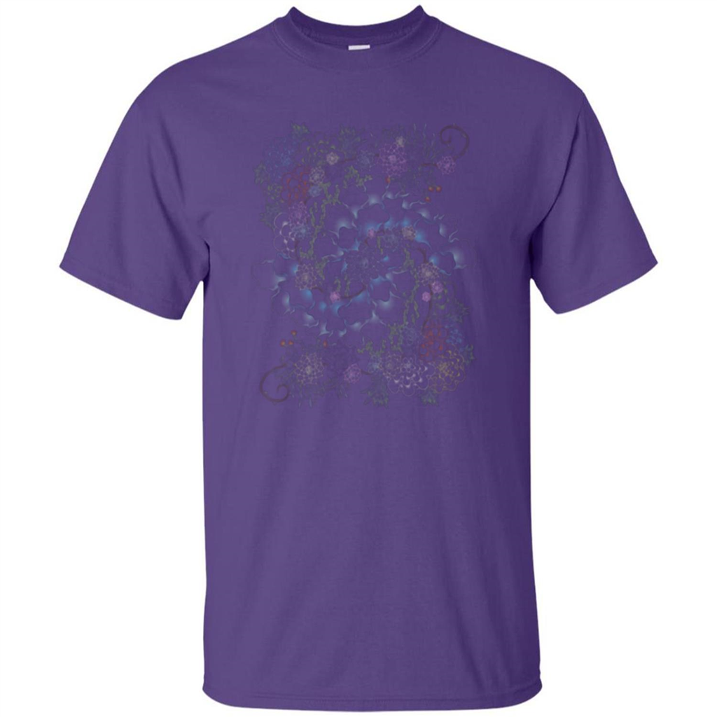 Succulent Swirl T-shirt Purple