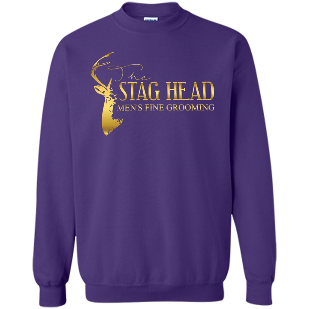 The Stag Head Men's Fine Grooming T-shirt Purple