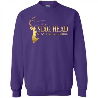 The Stag Head Men's Fine Grooming T-shirt Purple