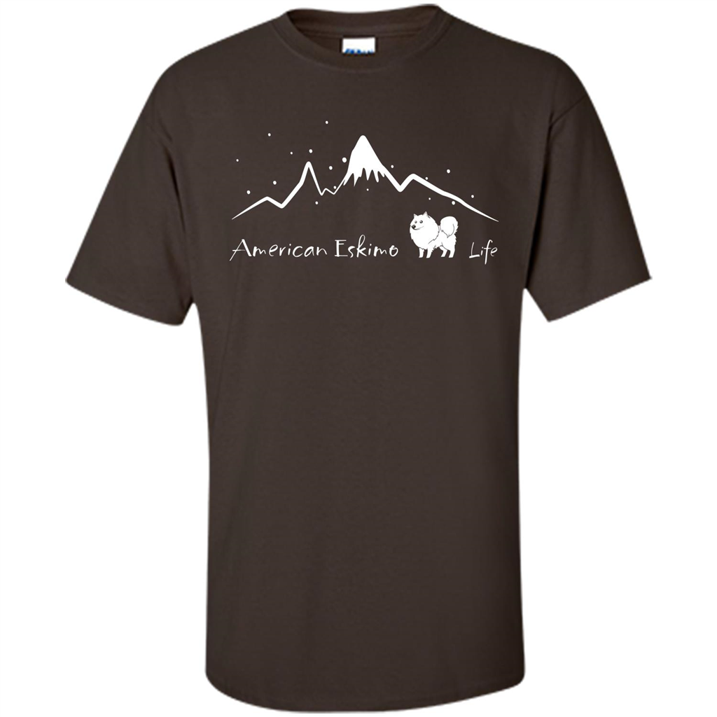 Chu chu dog T-Shirt American Eskimo Life Dark Chocolate