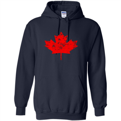 Canada Day T-Shirt. Canada Maple Flag Distressed T-shirt Navy