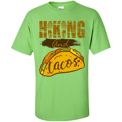 Hiking And Tacos T-shirt Lime