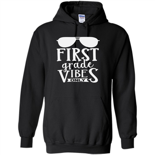 First Grade Vibes Only Back To School T-shirt Black