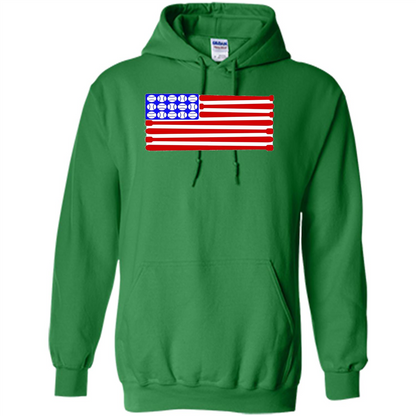 Baseball American Flag T-Shirt Irish Green