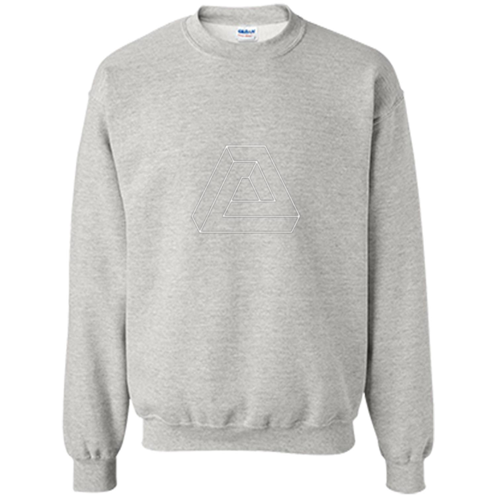 Optical Illusion - Impossible Figure T-shirt Ash