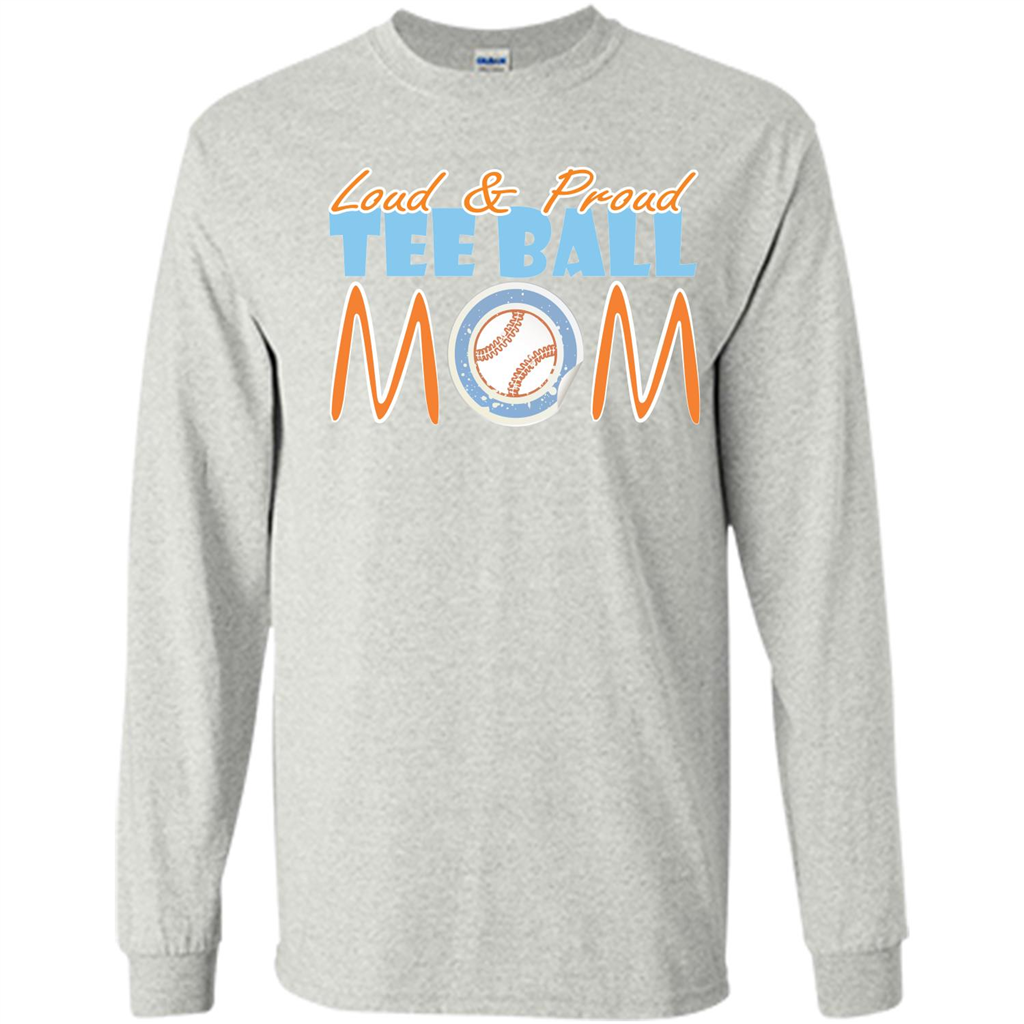 Softball Mommy T-shirt Loud And Proud Ash