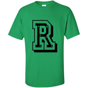 Letter R Initial T-Shirt for Names or Spelling Words