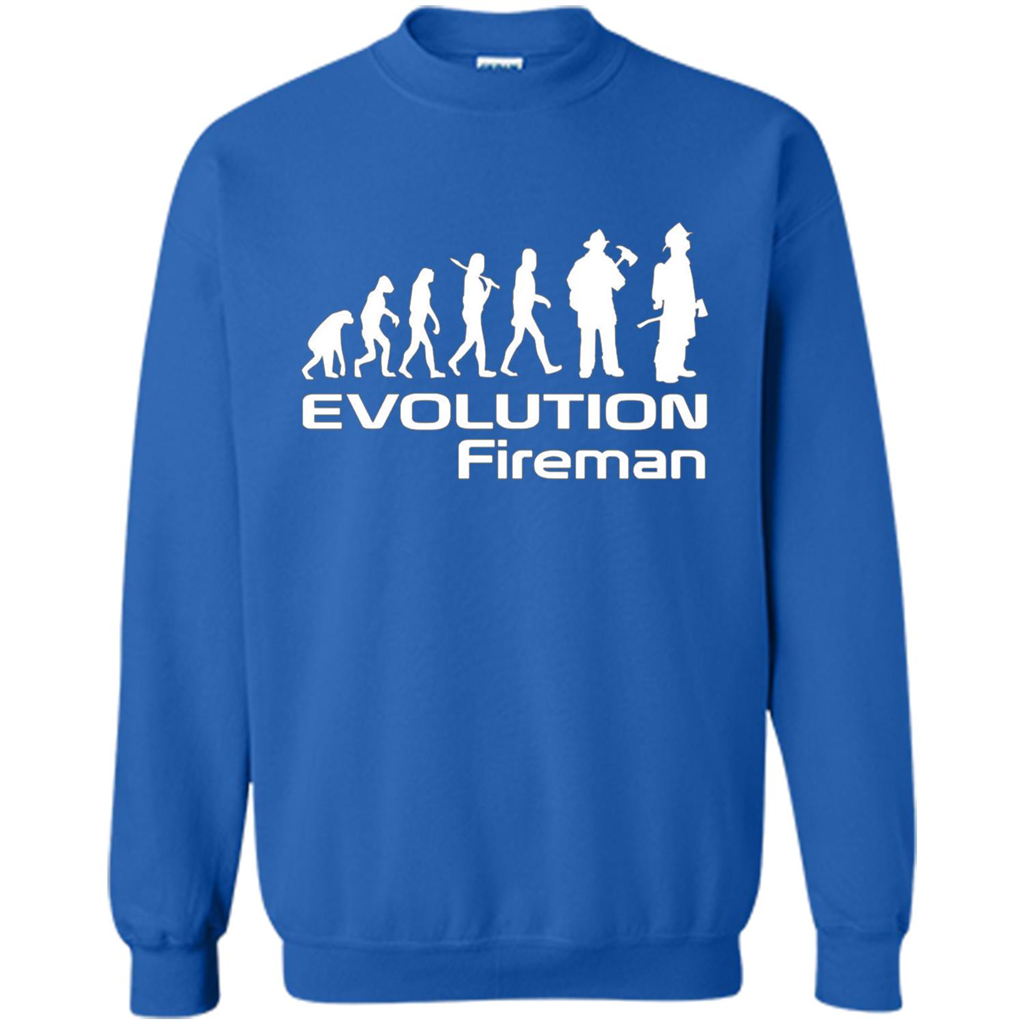 Firefighter T-shirt - Evolution Fireman T-shirt Royal