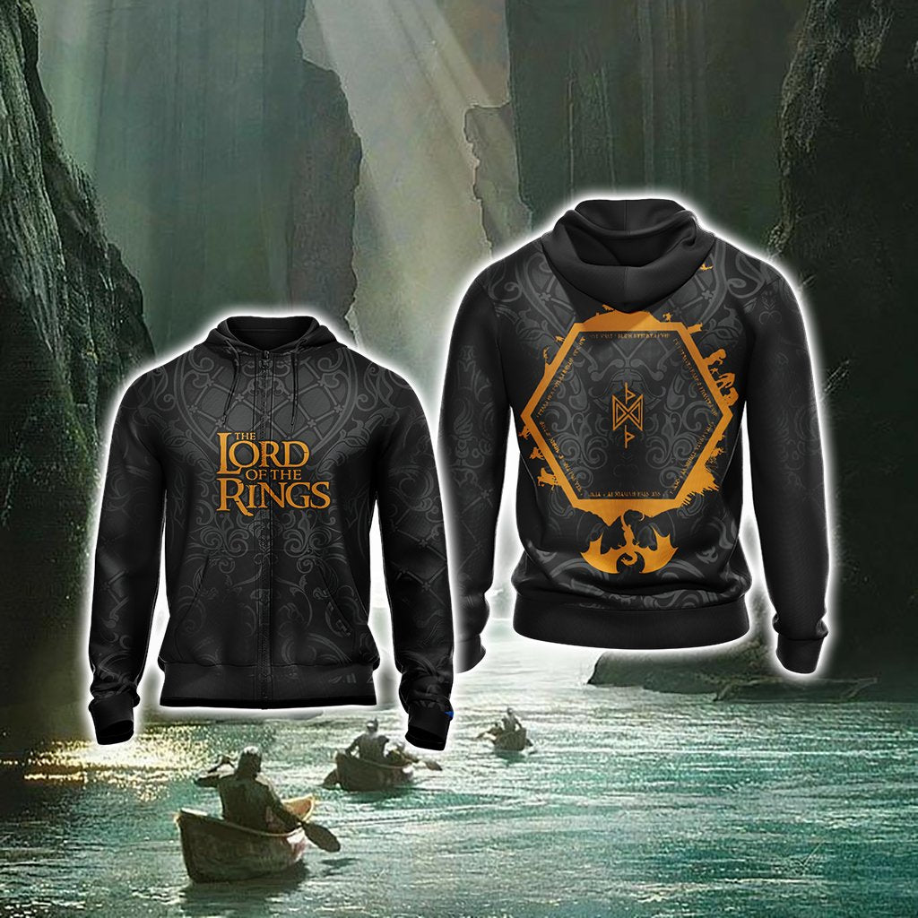 The Lord of the Rings The Hobbit Unisex Zip Up Hoodie