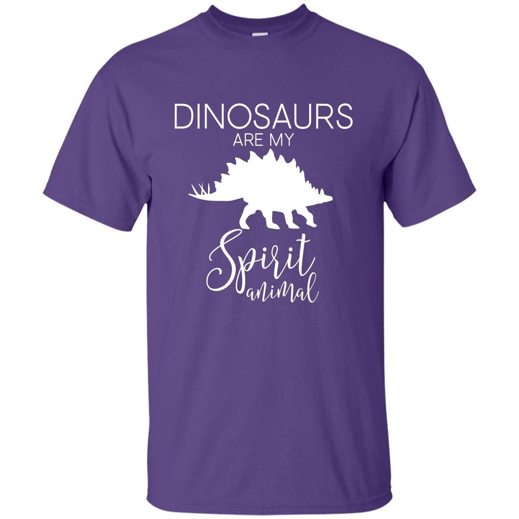 Dinosaur T-Shirt Dinosaurs Are My Spirit Animal Purple