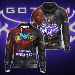 Gotham Knights 3D All Over Print T-shirt Tank Top Zip Hoodie Pullover Hoodie Hawaiian Shirt Beach Shorts Jogger Zip Hoodie S 