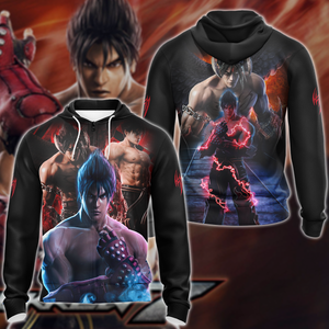 Tekken Jin Kazama Video Game 3D All Over Print T-shirt Tank Top Zip Hoodie Pullover Hoodie Hawaiian Shirt Beach Shorts Jogger Zip Hoodie S 