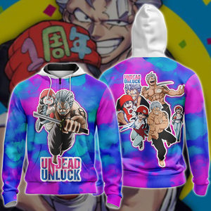 Undead Unluck Anime Anime Manga 3D All Over Printed T-shirt Tank Top Zip Hoodie Pullover Hoodie Hawaiian Shirt Beach Shorts Jogger