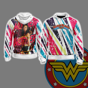 Wonder Woman New Unisex Zip Up Hoodie