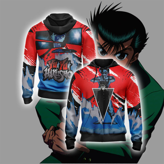 Yu Yu Hakusho - Yusuke Urameshi New Unisex Zip Up Hoodie