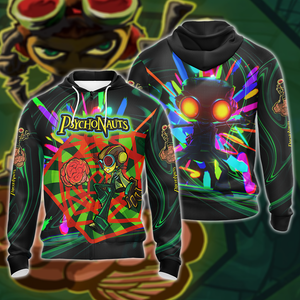 Psychonauts 2 3D All Over Print T-shirt Tank Top Zip Hoodie Pullover Hoodie Hawaiian Shirt Beach Shorts Jogger Zip Hoodie S 