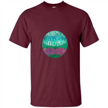 Amsterdam Skyline Horizon Sunset Love Netherlands T-shirt