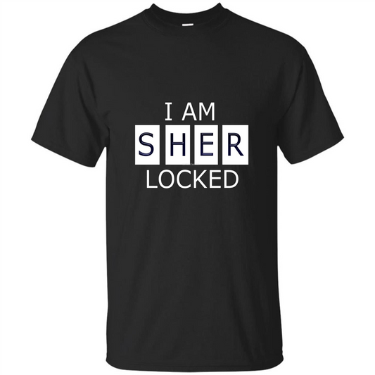 I Am Sher Locked T-shirt Black