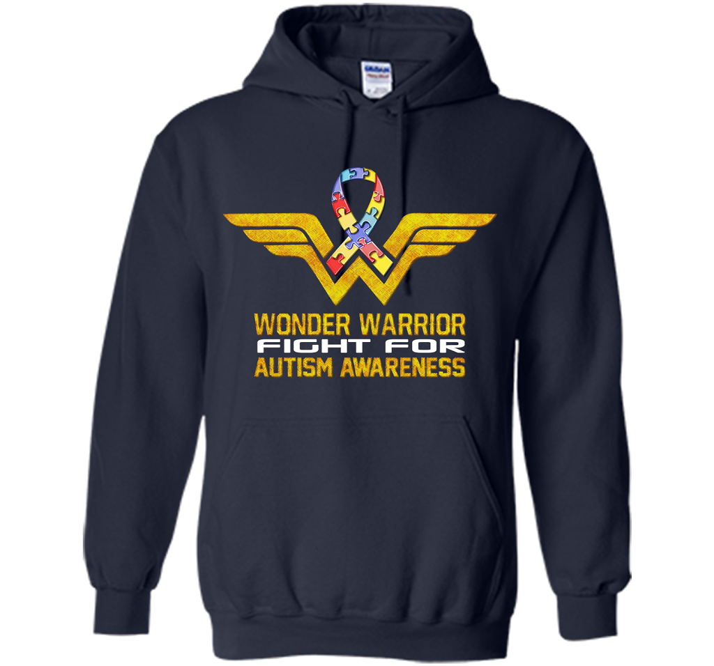 Wonder Warrior Fight For Autism Awareness T-shirt Navy