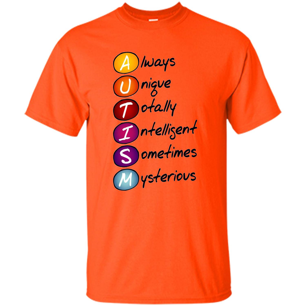 Autism Awareness Definition T-shirt Orange