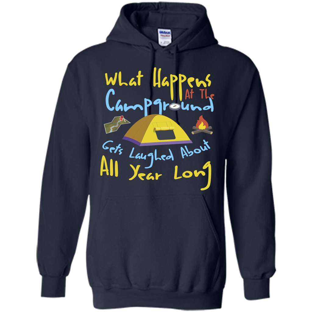 Camping T-shirtWhat Happens At The Campground T-shirt Navy