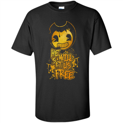 He Will Set Us Free T-shirt Black