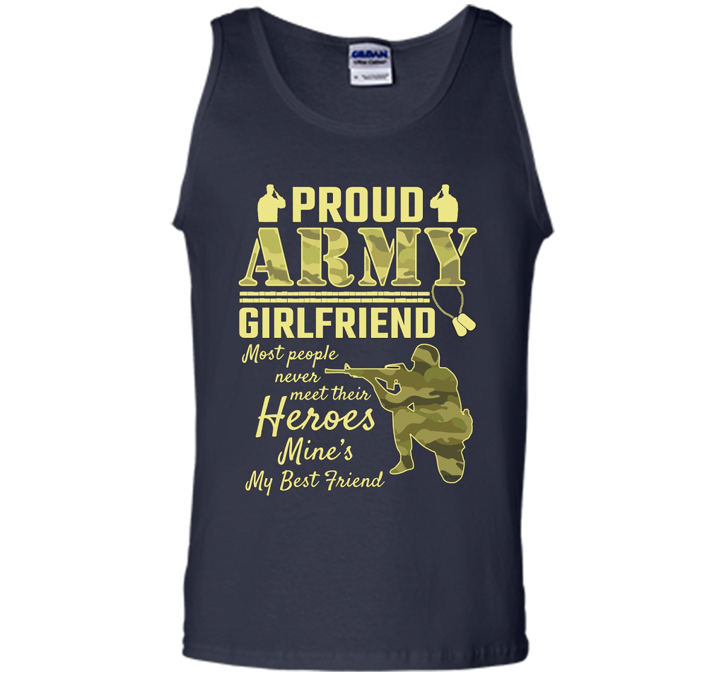 Proud Army Girlfriend T-shirt Navy