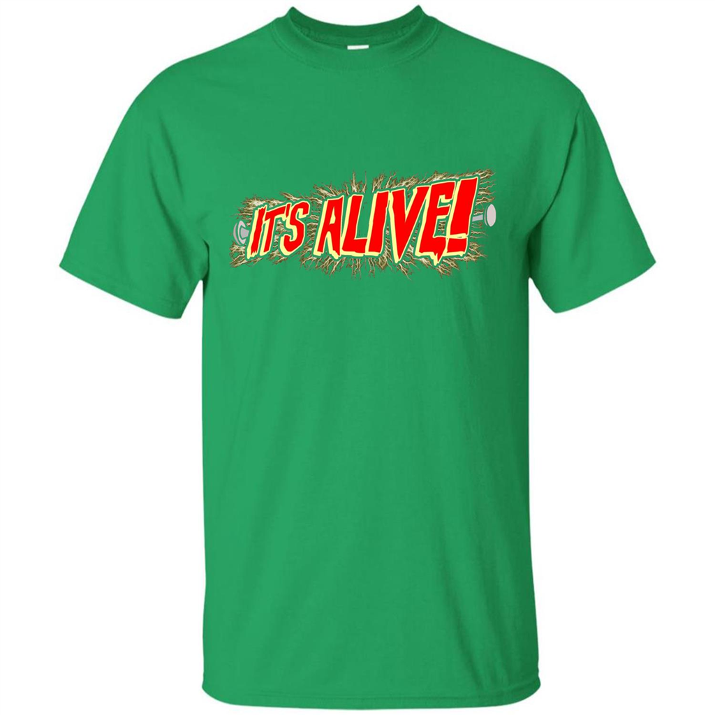 It's Alive Frankenstein T-shirt Irish Green