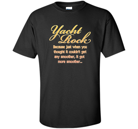 Yacht Rock Music T-Shirt Black