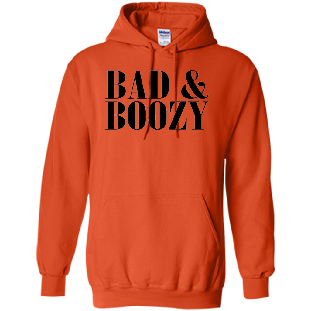 Bad And Boozy T-shirt Summer Beer Funny T-shirt Orange