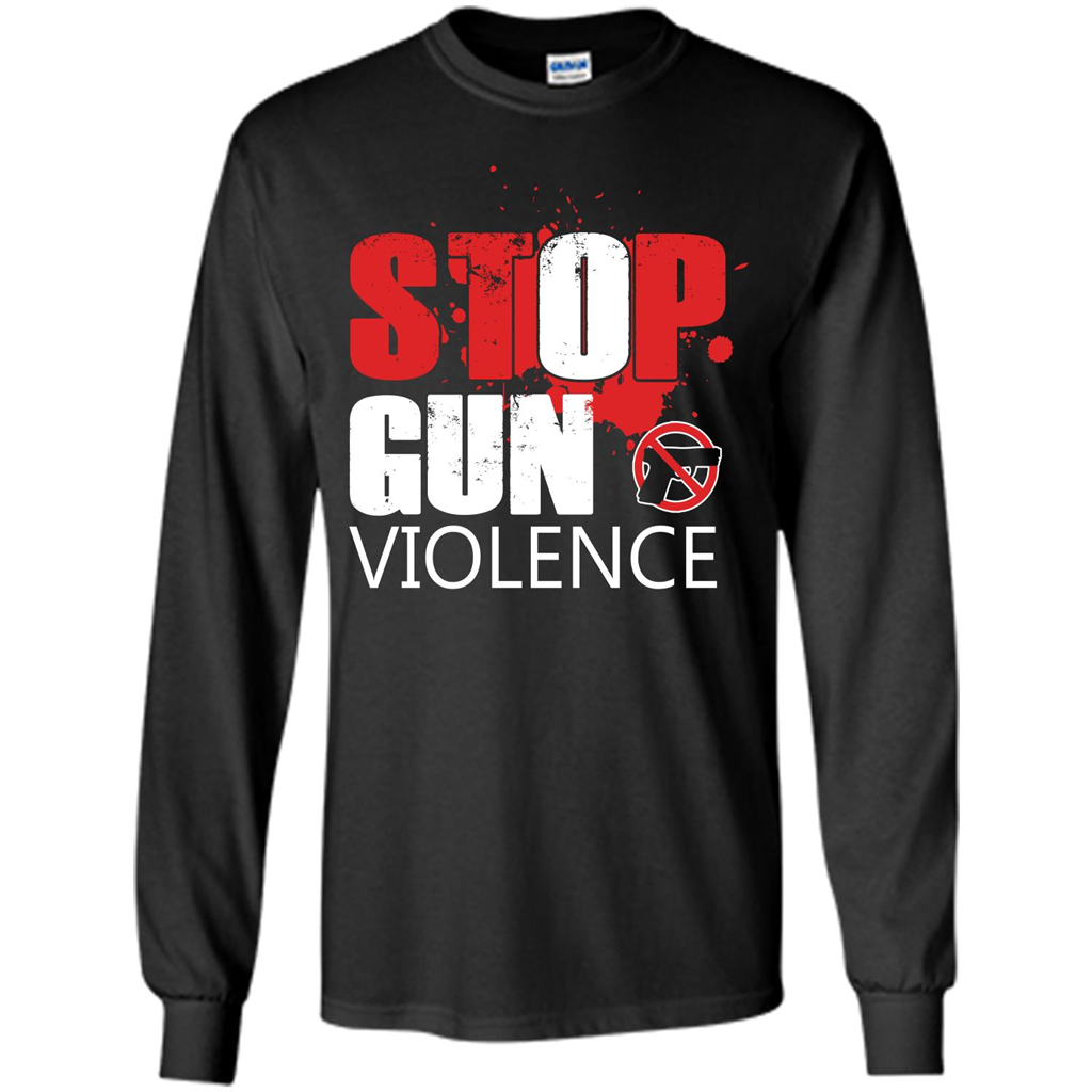 Gun T-shirt Stop Gun Violence T-shirt Black