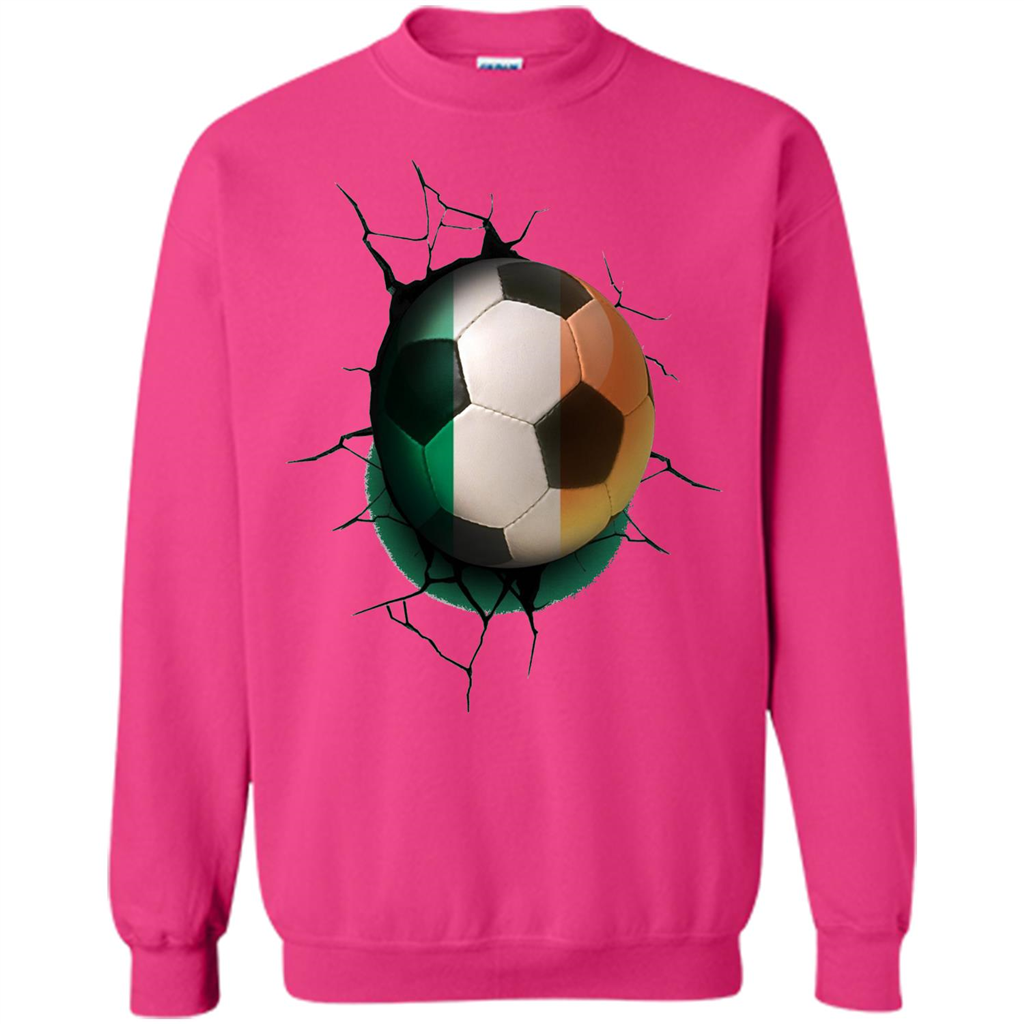 Ireland Football Soccer T-shirt Heliconia