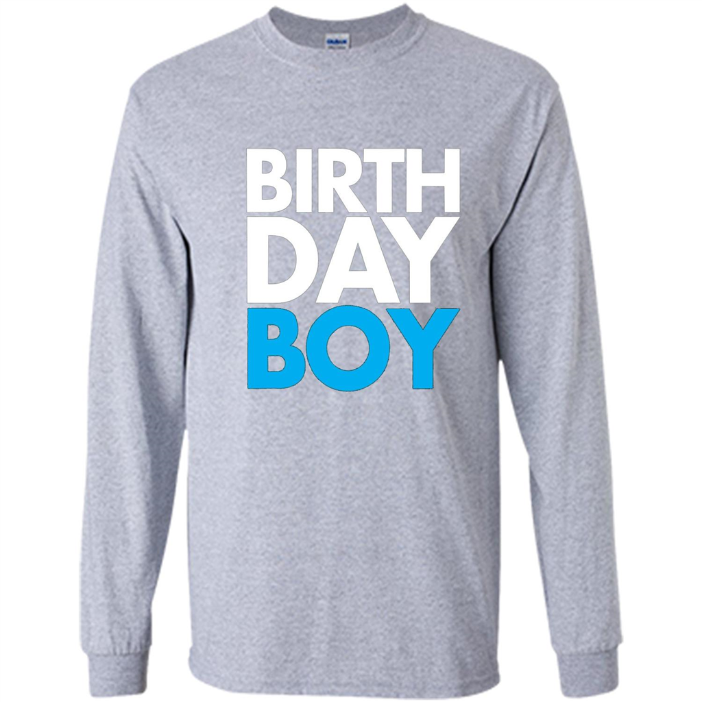 Birth Day Boy T-shirt Sport Grey