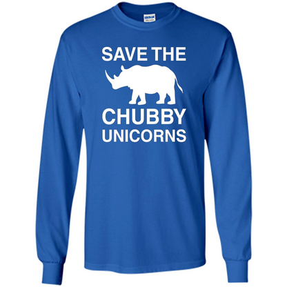 Save the Chubby Unicorns T Shirt For Men, Womens, and Kids Royal