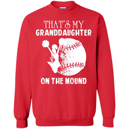 Baseball T-shirt That’s My Granddaughter On The Mound Red